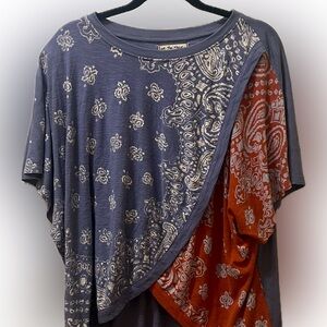 Free People asymmetrical tee